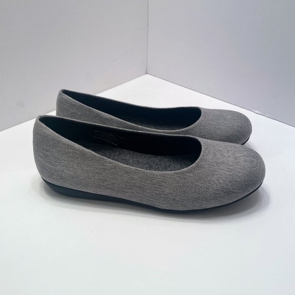Baubax Gray Dressy Flats Size: 8 - Picture 6 of 12